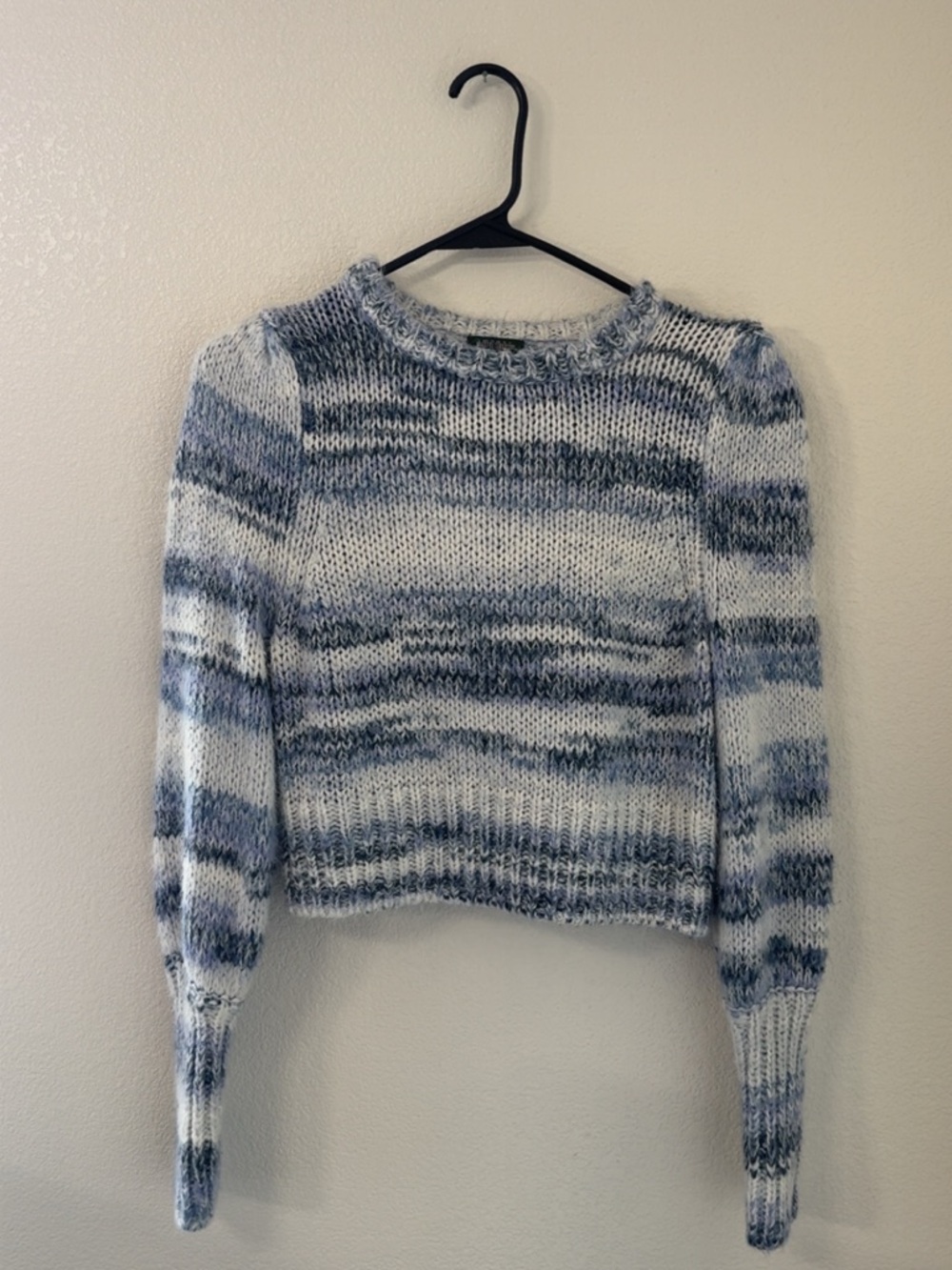 wild fable Blue & White Marled Crewneck Sweater